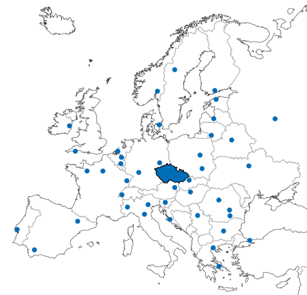 cyklos resellers europemap